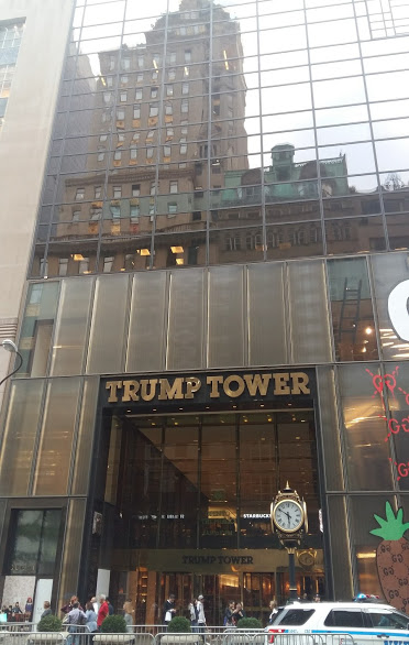 뉴욕 맨해튼 5번가의 트럼프 타워 빌딩. /사진=곽용석 기자