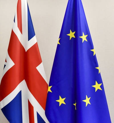 영국 국기와 EU 국기. /사진=AP, 뉴시스.