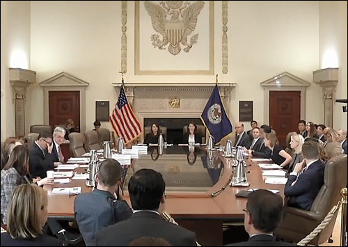미국 연준(Fed) 이사회 회의. /사진=Fed 동영상 화면캡처.