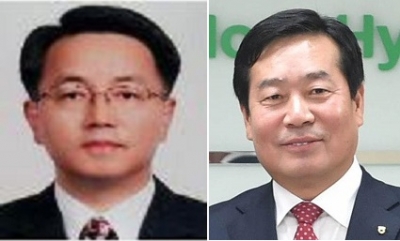 김인태 신임 부사장(왼쪽), 함용문 부행장 내정자. /사진=농협금융 제공.