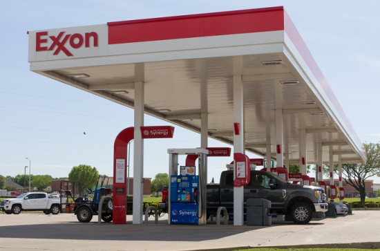 미국 텍사스주 엑손모빌(Exxon Mobil) 주유소. /사진=신화통신, 뉴시스.