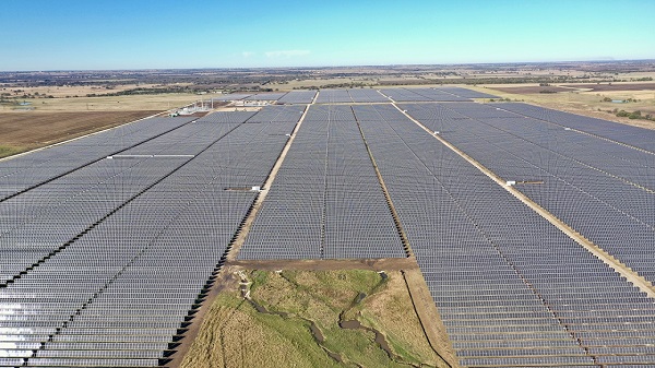 미국 텍사스주에 위치한 한화큐셀 매각 태양광 발전소. /사진=뉴시스.
