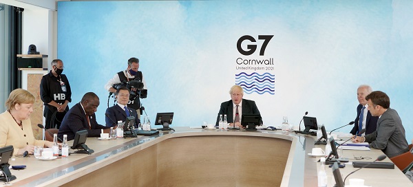 지난 13일(현지시간) 영국에서 열린 G7 회의. /사진=뉴시스.