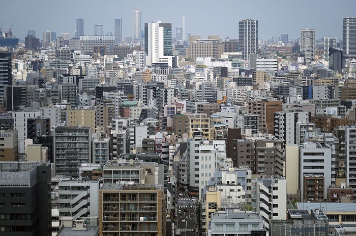 일본 도쿄 시내 빌딩들. /사진=AP, 뉴시스
