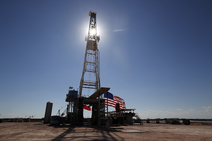 미국 텍사스주 미들랜드 석유 굴착기. /사진=AP, 뉴시스
