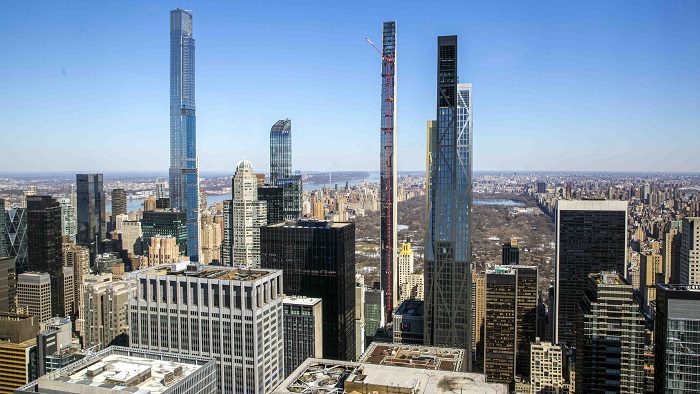 미국 뉴욕 맨해튼 센트럴 파크 부근 고층빌딩. /사진=AP, 뉴시스.