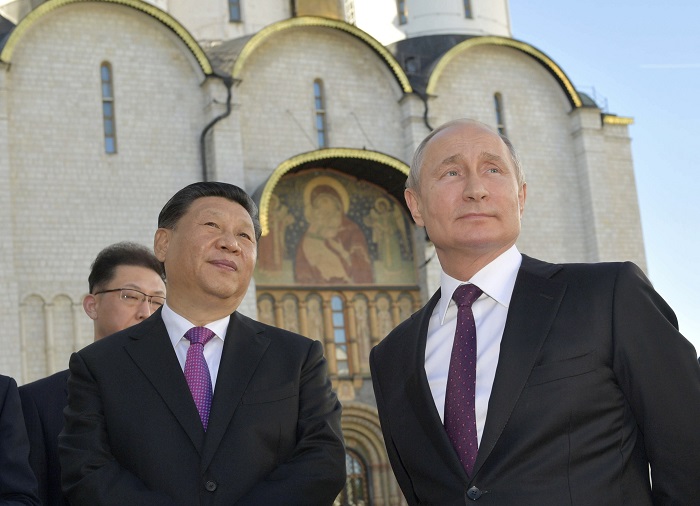 시진핑 중국 국가주석(왼쪽), 블라디미르 푸틴 러시아 대통령. /사진=AP, 뉴시스.