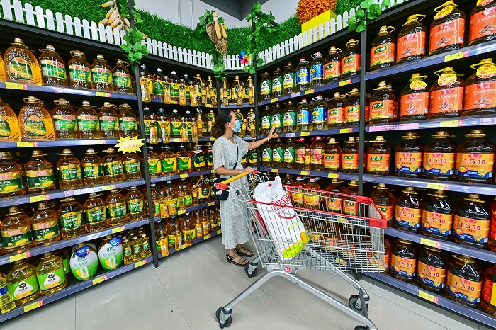 중국 산둥성 슈퍼마켓. /사진=신화통신, 뉴시스.
