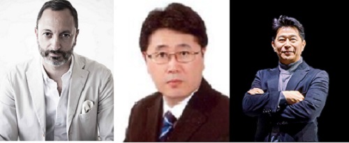 (왼쪽부터) 카림 하비브 · 이영택 · 송민규 부사장. /사진=현대자동차그룹