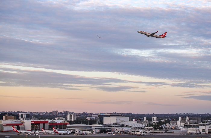 호주 시드니공항 콴타스 항공기. /사진=신화통신, 뉴시스