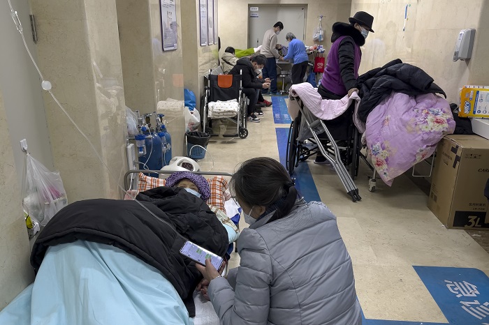 중국 베이징 시내 병원 응급병동. /사진=AP, 뉴시스