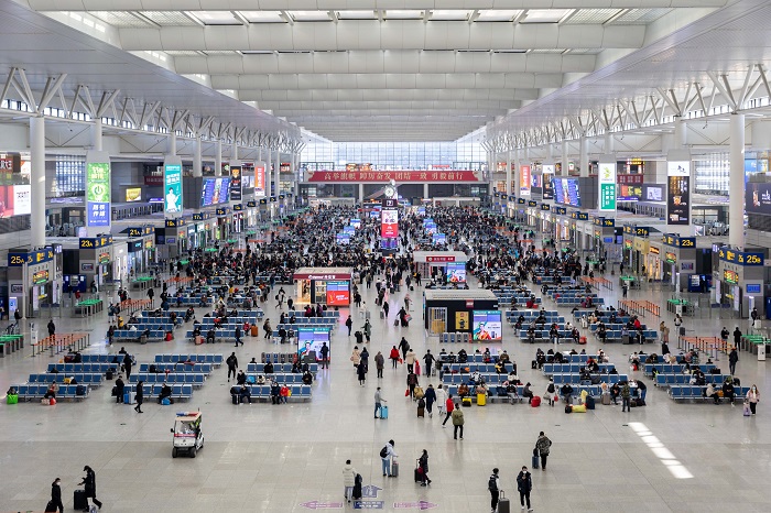 중국 상하이 기차역. /사진=신화통신, 뉴시스