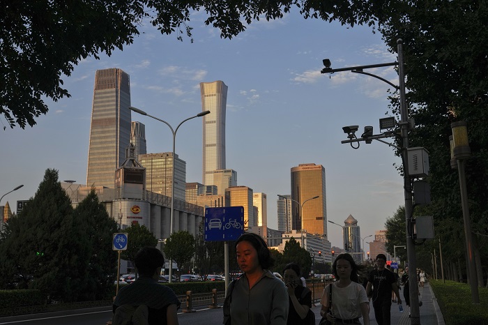 중국 베이징 비즈니스 중심지구. /사진=AP, 뉴시스