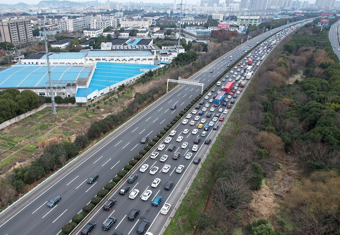 중국 상하이 방향 고속도로. /사진=신화통신, 뉴시스