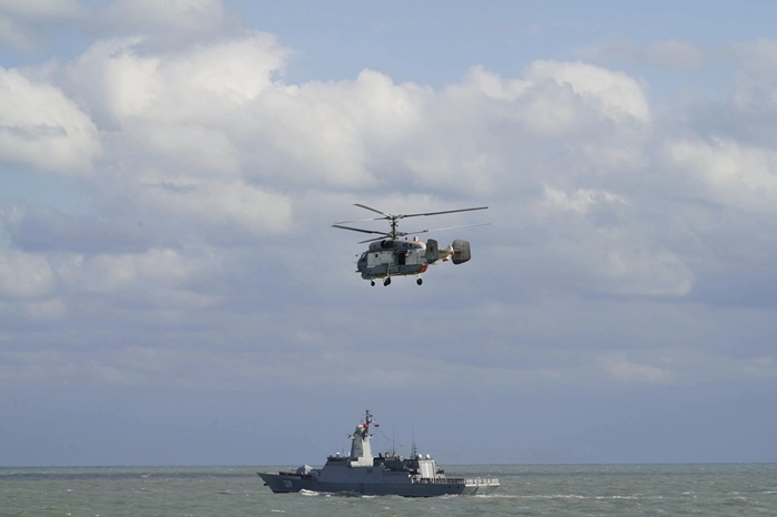 2022년 진행된 중국-러시아 해군 해상 합동훈련. /사진=AP, 뉴시스