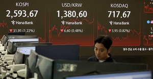 코스닥...엔켐 · 코로나주 '껑충' vs HBM · 로봇주 '뚝'