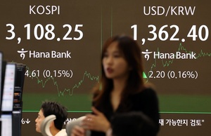外人 투매에도, 코스피 '소폭 상승'...조선주는 '뚝'