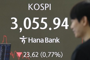 外人 또 투매, 코스피 '하락'...2차전지 · 철강주 '뚝'