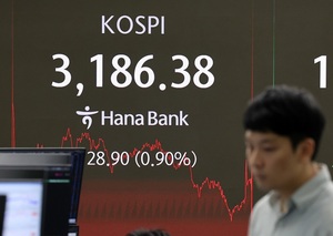 美 물가 우려, 코스피 '후진'...철강 · 금융주 '뚝'