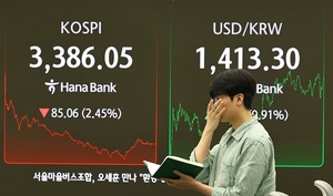 韓美 관세불안, 원화환율-코스피 '요동'...반도체·조선주 '급락'