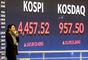 코스닥...에이비엘바이오·펩트론·제주반도체·대한광통신 '껑충'