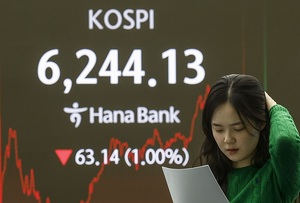 外人 7조 투매, 코스피 '뚝'...현대제철·삼성SDI·LG화학은 '급등'