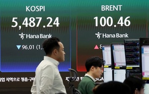 중동 쇼크, 코스피 '뚝'...대우건설·GS건설은 '껑충'