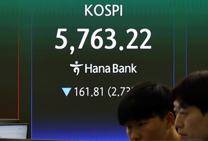 양대 악재, 코스피 '급락'...LS · 대우건설은 '껑충'