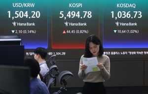 코스닥...삼천당제약 · 대한광통신 · 펄어비스 · 우리기술 '뚝' - 뉴스 썸네일 이미지