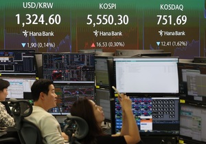 코스닥 '뚝'...지투지바이오·대한광통신·퓨쳐켐은 '활짝' - 뉴스 썸네일 이미지